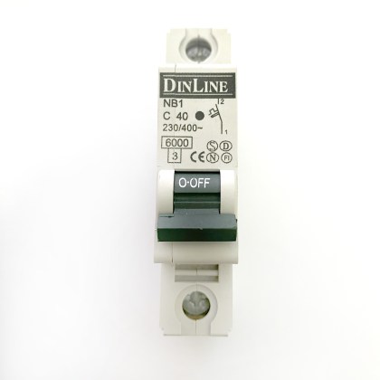DinLine NB1 C40 40A 40 Amp MCB Circuit Breaker Type C